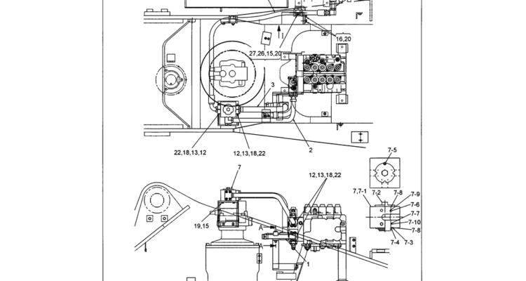 01-030 UPPER HYDRAULIC LINES (NIBBLER AND BREAKER)-SK330LC-6E SK330-6E SK350LC-6E Kobelco Excavator Parts Number Electronic Catalog EPC Manuals