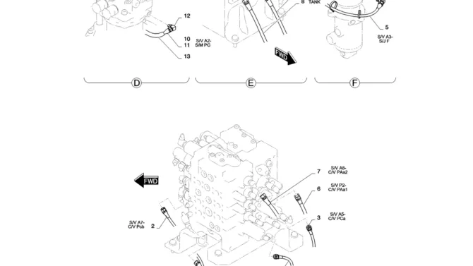 01-030(02)CONTROL LINES, VALVE (NIBBLER & BREAKER)-SK235SR-2 SK235SRLC-2 SK235SR Kobelco Excavator Parts Number Electronic Catalog EPC Manuals