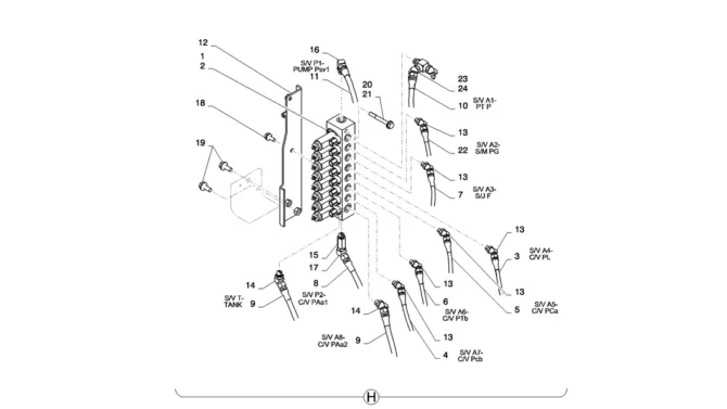 01-030(03)CONTROL LINES, VALVE (NIBBLER & BREAKER)-SK235SR-2 SK235SRLC-2 SK235SR Kobelco Excavator Parts Number Electronic Catalog EPC Manuals