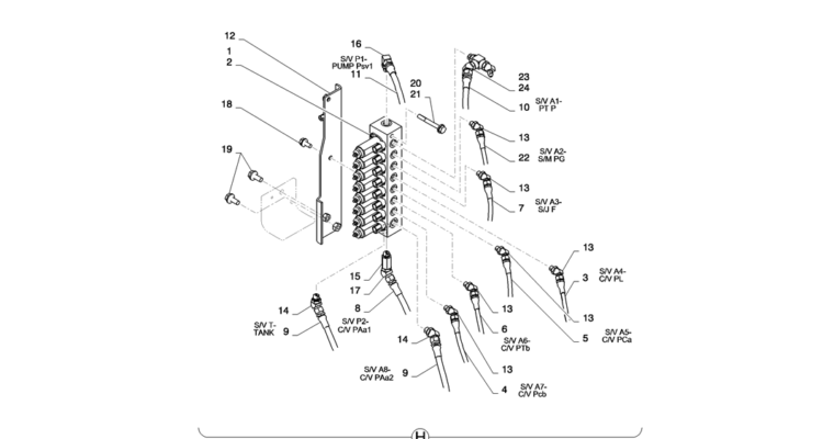 01-030(03)CONTROL LINES, VALVE (NIBBLER & BREAKER)-SK235SR-2 SK235SRLC-2 SK235SR Kobelco Excavator Parts Number Electronic Catalog EPC Manuals