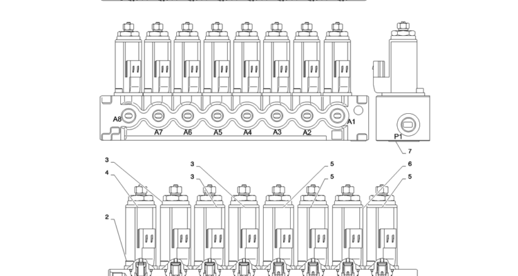 01-030(05)CONTROL LINES, VALVE (NIBBLER & BREAKER)-SK235SR-2 SK235SRLC-2 SK235SR Kobelco Excavator Parts Number Electronic Catalog EPC Manuals