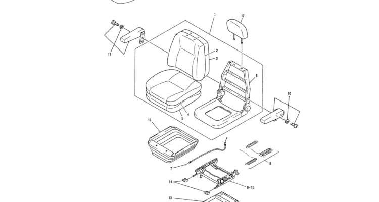 01-032SEAT ASSY-Kobelco SK200-3 SK200LC-5 SK200 Excavator Parts Number Electronic Catalog EPC Manuals
