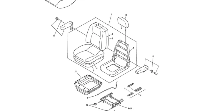 01-034 SEAT ASSY-Kobelco SK120LC-5 SK120-V SK120LC-3 Excavator Parts Number Electronic Catalog EPC Manuals
