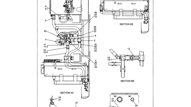 01-035 UPPER HYDRAULIC LINES (RETURN)-SK330LC-6E SK330-6E SK350LC-6E Kobelco Excavator Parts Number Electronic Catalog EPC Manuals
