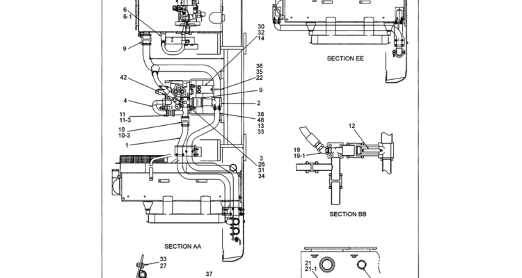 01-035 UPPER HYDRAULIC LINES (RETURN)-SK330LC-6E SK330-6E SK350LC-6E Kobelco Excavator Parts Number Electronic Catalog EPC Manuals