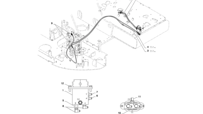 01-035(01)CONTROL LINES, REMOTE (NIBBLER & BREAKER)-SK235SR-2 SK235SRLC-2 SK235SR Kobelco Excavator Parts Number Electronic Catalog EPC Manuals