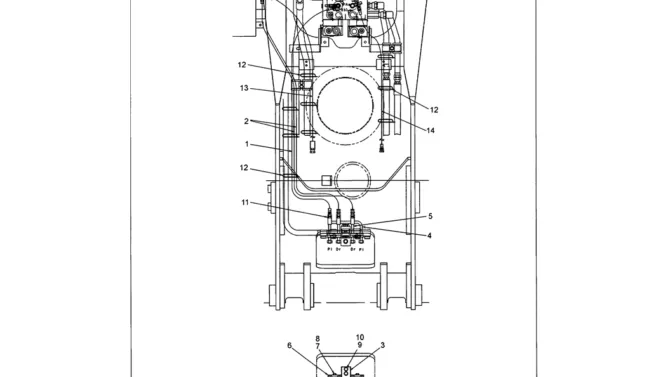01-036 CONTROL LINES - VALVE (BOOM AND ARM SAFETY) P/N 2420R537D210-SK330LC-6E SK330-6E SK350LC-6E Kobelco Excavator Parts Number Electronic Catalog EPC Manuals