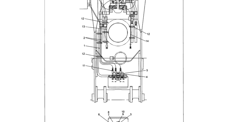 01-036 CONTROL LINES - VALVE (BOOM AND ARM SAFETY) P/N 2420R537D210-SK330LC-6E SK330-6E SK350LC-6E Kobelco Excavator Parts Number Electronic Catalog EPC Manuals