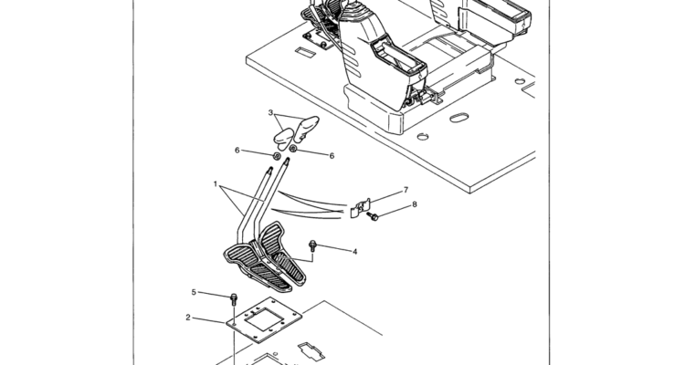 01-037 OPERATOR'S CONTROLS (TRAVEL) P/N YN50M00004F1-SK330LC-6E SK330-6E SK350LC-6E Kobelco Excavator Parts Number Electronic Catalog EPC Manuals