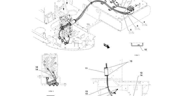 01-038(01)CONTROL LINES, PROPEL-SK235SR-2 SK235SRLC-2 SK235SR Kobelco Excavator Parts Number Electronic Catalog EPC Manuals