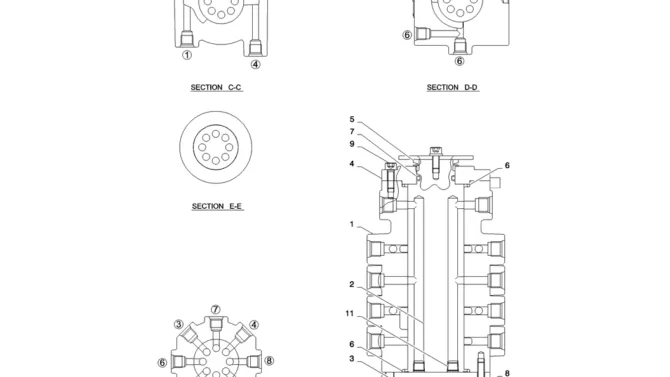 01-039(05)CONTROL LINES, MULTI-SK235SR-2 SK235SRLC-2 SK235SR Kobelco Excavator Parts Number Electronic Catalog EPC Manuals
