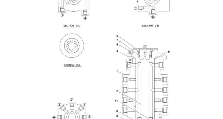 01-039(05)CONTROL LINES, MULTI-SK235SR-2 SK235SRLC-2 SK235SR Kobelco Excavator Parts Number Electronic Catalog EPC Manuals