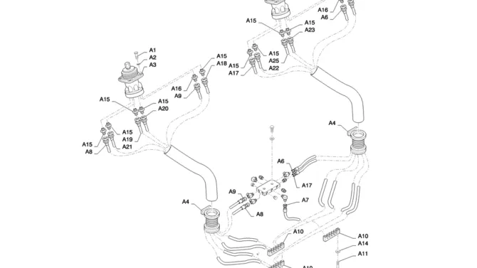 01-041 REMOTE CONTROL LINES-SK330LC-6E SK330-6E SK350LC-6E Kobelco Excavator Parts Number Electronic Catalog EPC Manuals