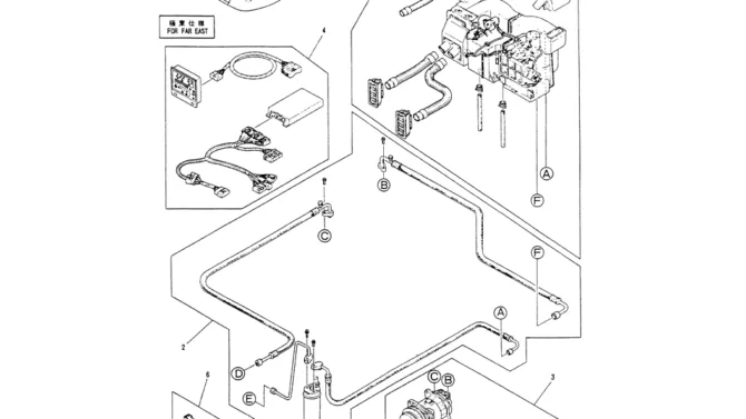 01-045CONDITIONER ASSY, AIR, P/N YN20M00018F1-Kobelco SK200-3 SK200LC-5 SK200 Excavator Parts Number Electronic Catalog EPC Manuals