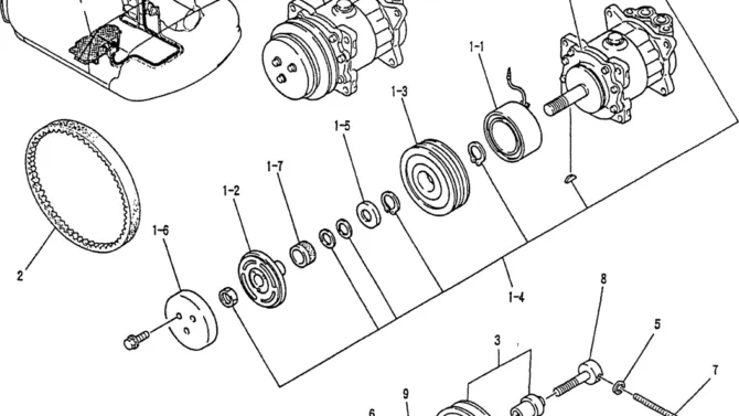 01-046 COMPRESSOR ASSY-Kobelco SK120LC-5 SK120-V SK120LC-3 Excavator Parts Number Electronic Catalog EPC Manuals