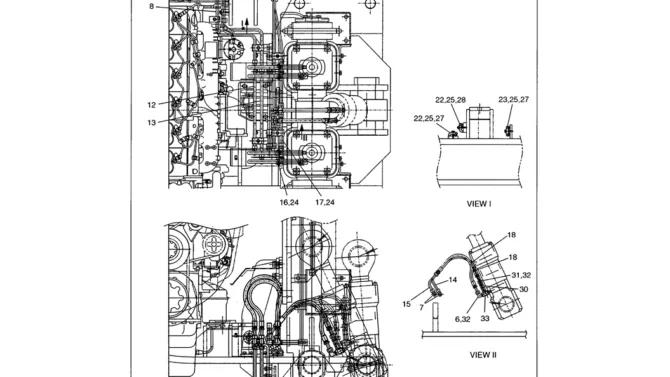 01-046 HYDRAULIC LINES, MAIN FRAME MODELS WITH COUNTERWEIGHT REMOVER P/N LS47H00001F1-Kobelco SK480LC-6E SK480-6S SK480LC-6 SK450-6 Excavator Parts Number Electronic Catalog EPC Manuals