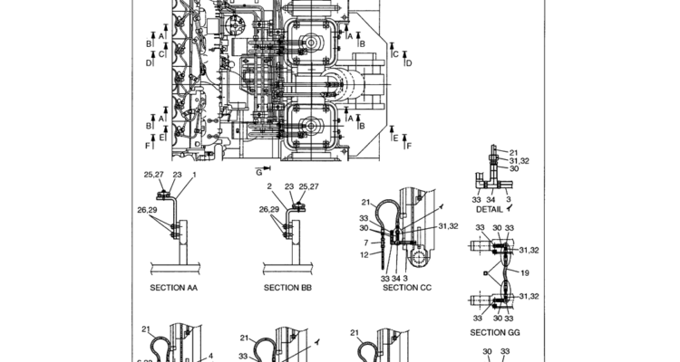 01 047 HYDRAULIC LINES, MAIN FRAME MODELS WITH