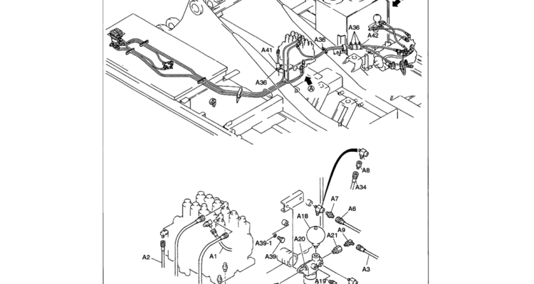 01-047 REMOTE CONTROL LINES (PUMP, PROPEL, BLOCK)-SK330LC-6E SK330-6E SK350LC-6E Kobelco Excavator Parts Number Electronic Catalog EPC Manuals