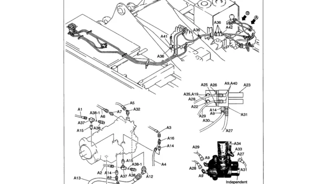 01-048 REMOTE CONTROL LINES (PUMP, PROPEL, BLOCK)-SK330LC-6E SK330-6E SK350LC-6E Kobelco Excavator Parts Number Electronic Catalog EPC Manuals