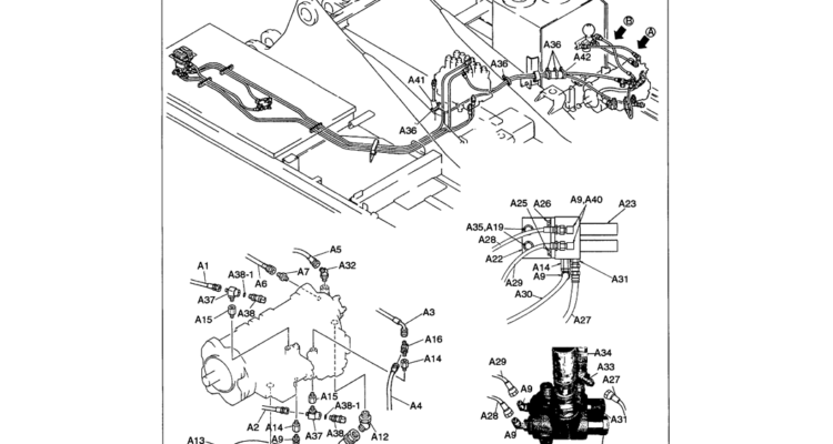 01-048 REMOTE CONTROL LINES (PUMP, PROPEL, BLOCK)-SK330LC-6E SK330-6E SK350LC-6E Kobelco Excavator Parts Number Electronic Catalog EPC Manuals