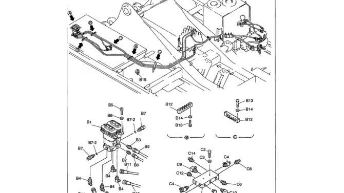 01-049 REMOTE CONTROL LINES (PUMP, PROPEL, BLOCK)-SK330LC-6E SK330-6E SK350LC-6E Kobelco Excavator Parts Number Electronic Catalog EPC Manuals