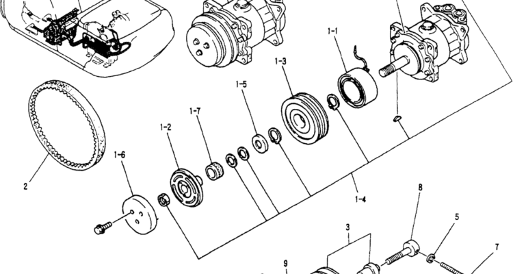 01-050COMPRESSOR ASSY-Kobelco SK200-3 SK200LC-5 SK200 Excavator Parts Number Electronic Catalog EPC Manuals