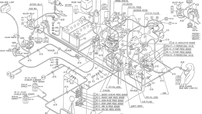 01-051(02) HARNESS ASSY-Kobelco SK120LC-5 SK120-V SK120LC-3 Excavator Parts Number Electronic Catalog EPC Manuals