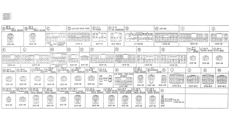 01-051(03) HARNESS ASSY-Kobelco SK120LC-5 SK120-V SK120LC-3 Excavator Parts Number Electronic Catalog EPC Manuals