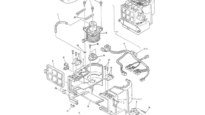 01-053(02)CONDTIONER AIR, P/N YN20M00016F1-Kobelco SK200-3 SK200LC-5 SK200 Excavator Parts Number Electronic Catalog EPC Manuals