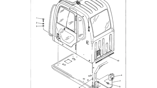 01-056 CAB MOUNTING (YN02C00019F1)-SK330LC-6E SK330-6E SK350LC-6E Kobelco Excavator Parts Number Electronic Catalog EPC Manuals