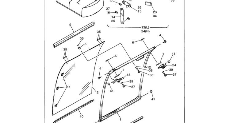 01-059 FRONT WINDOW ASSEMBLY-SK330LC-6E SK330-6E SK350LC-6E Kobelco Excavator Parts Number Electronic Catalog EPC Manuals