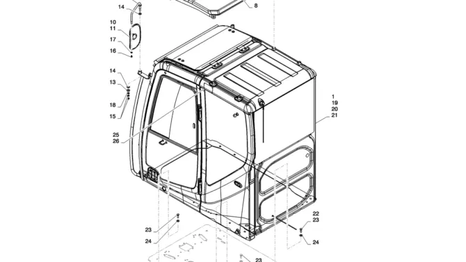 01-062(01)CAB INSTALL-SK235SR-2 SK235SRLC-2 SK235SR Kobelco Excavator Parts Number Electronic Catalog EPC Manuals