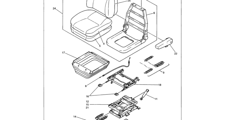 01-063 SEAT ASSEMBLY-SK330LC-6E SK330-6E SK350LC-6E Kobelco Excavator Parts Number Electronic Catalog EPC Manuals