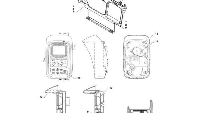 01-075(03)PANEL ASSY, INSTRUMENT (NIBBLER & BREAKER)-SK235SR-2 SK235SRLC-2 SK235SR Kobelco Excavator Parts Number Electronic Catalog EPC Manuals