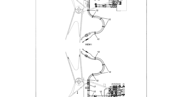 01-077 CONTROL LINES - VALVE BOOM AND ARM SAFETY - CLIPS AND HOSE GUIDES-Kobelco SK480LC-6E SK480-6S SK480LC-6 SK450-6 Excavator Parts Number Electronic Catalog EPC Manuals