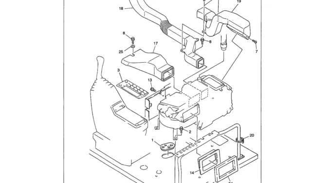 01-079 AIR CONDITIONER INSTALLATION-SK330LC-6E SK330-6E SK350LC-6E Kobelco Excavator Parts Number Electronic Catalog EPC Manuals