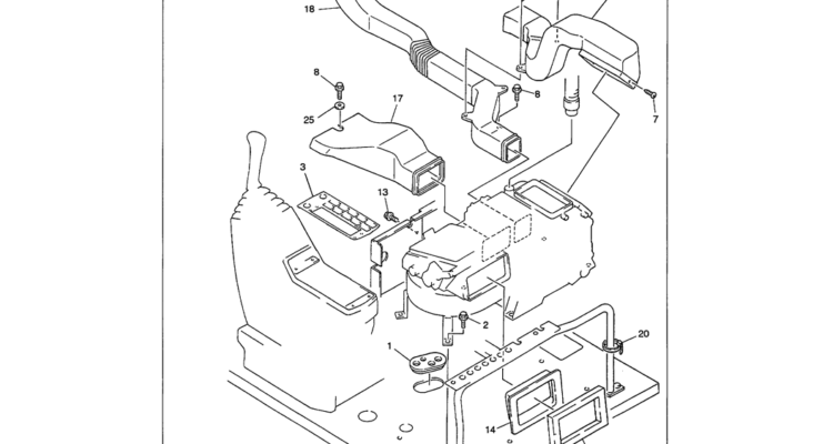 01-079 AIR CONDITIONER INSTALLATION-SK330LC-6E SK330-6E SK350LC-6E Kobelco Excavator Parts Number Electronic Catalog EPC Manuals