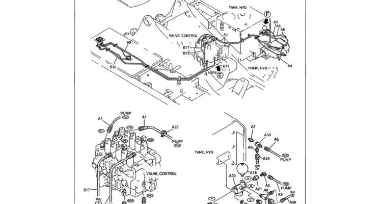 01-082 REMOTE CONTROL LINES TO CONTROL VALVE AND FILTER ASSY-Kobelco SK480LC-6E SK480-6S SK480LC-6 SK450-6 Excavator Parts Number Electronic Catalog EPC Manuals