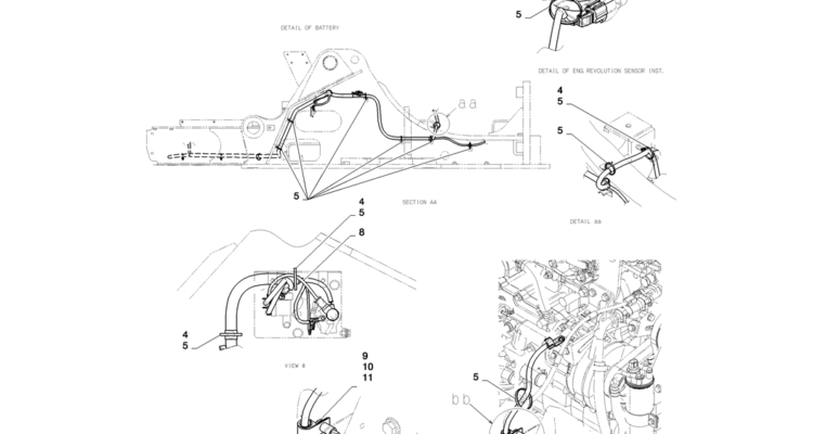 01-083(02)HARNESS ASSY, UPPER-SK235SR-2 SK235SRLC-2 SK235SR Kobelco Excavator Parts Number Electronic Catalog EPC Manuals