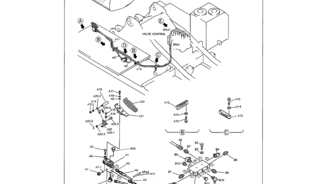 01-085 REMOTE CONTROL LINES NIBBLER AND BREAKER-Kobelco SK480LC-6E SK480-6S SK480LC-6 SK450-6 Excavator Parts Number Electronic Catalog EPC Manuals