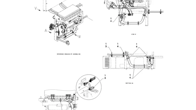 01-086(02)HARNESS ASSY, UPPER-SK235SR-2 SK235SRLC-2 SK235SR Kobelco Excavator Parts Number Electronic Catalog EPC Manuals