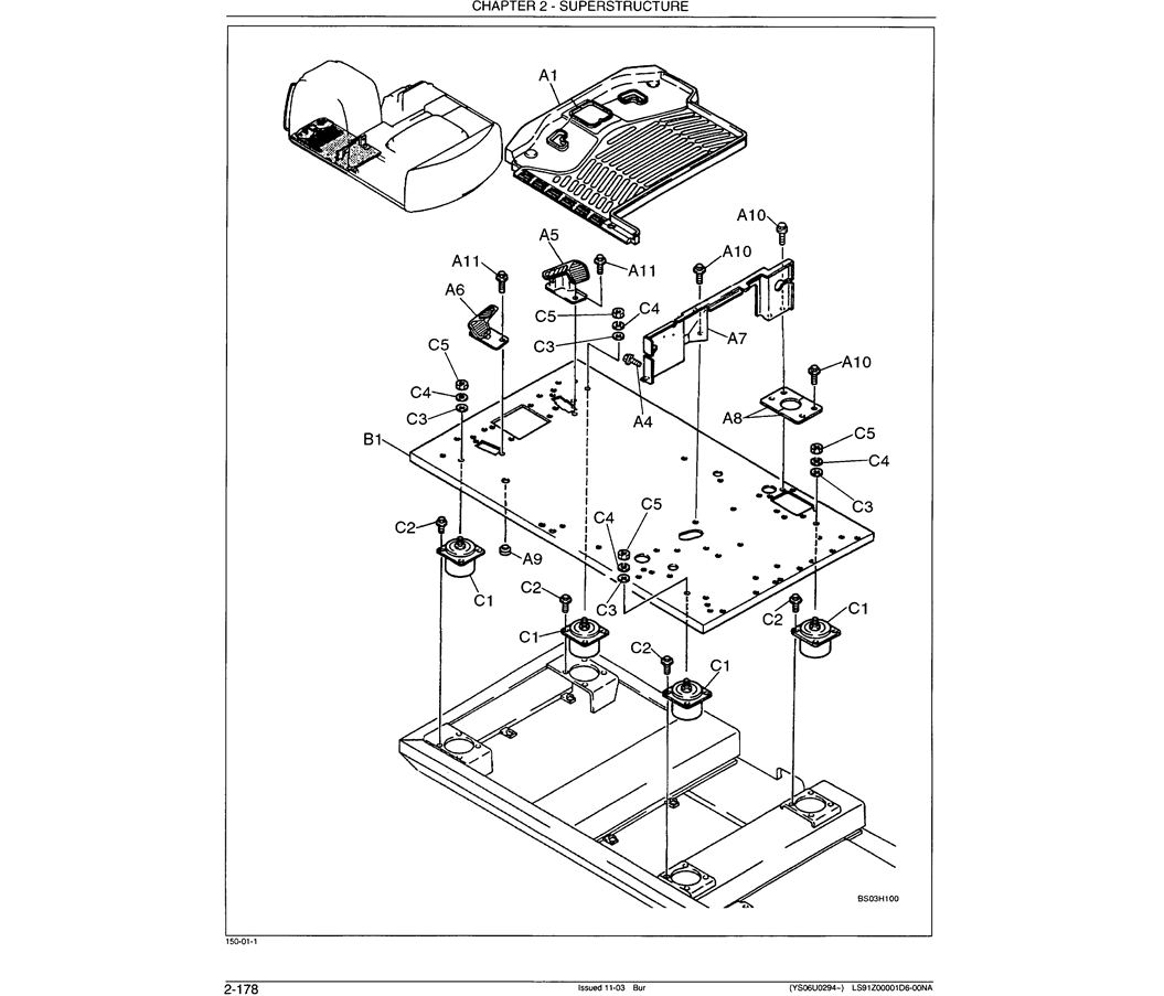 01-087 FLOOR PLATE GROUP STANDARD-Kobelco SK480LC-6E SK480-6S SK480LC-6 SK450-6 Excavator Parts Number Electronic Catalog EPC Manuals
