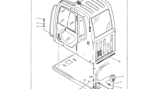 01-090 CAB MOUNTING-Kobelco SK480LC-6E SK480-6S SK480LC-6 SK450-6 Excavator Parts Number Electronic Catalog EPC Manuals