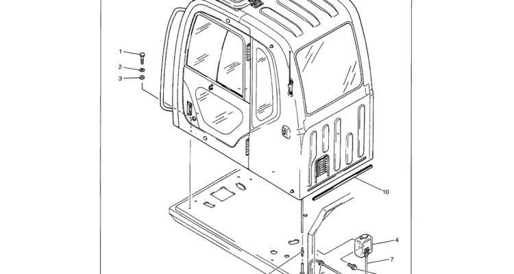01-090 CAB MOUNTING-Kobelco SK480LC-6E SK480-6S SK480LC-6 SK450-6 Excavator Parts Number Electronic Catalog EPC Manuals