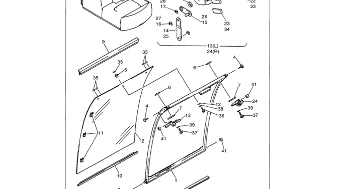 01-093 FRONT WINDOW ASSY-Kobelco SK480LC-6E SK480-6S SK480LC-6 SK450-6 Excavator Parts Number Electronic Catalog EPC Manuals