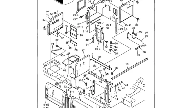 01-099 GUARD INSTALLATION HOODS AND GUARDS P/N LS21C00005F1-Kobelco SK480LC-6E SK480-6S SK480LC-6 SK450-6 Excavator Parts Number Electronic Catalog EPC Manuals