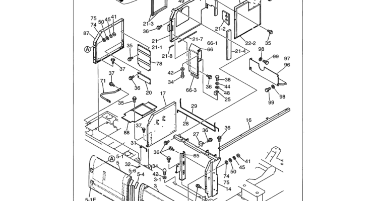 01-099 GUARD INSTALLATION HOODS AND GUARDS P/N LS21C00005F1-Kobelco SK480LC-6E SK480-6S SK480LC-6 SK450-6 Excavator Parts Number Electronic Catalog EPC Manuals