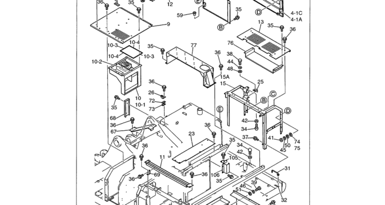 01-100 GUARD INSTALLATION HOODS AND GUARDS P/N L21C00005F1-Kobelco SK480LC-6E SK480-6S SK480LC-6 SK450-6 Excavator Parts Number Electronic Catalog EPC Manuals