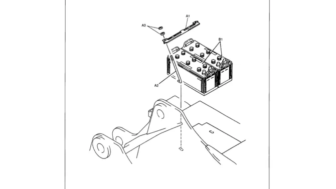 01-110 BATTERY INSTALLATION-Kobelco SK480LC-6E SK480-6S SK480LC-6 SK450-6 Excavator Parts Number Electronic Catalog EPC Manuals