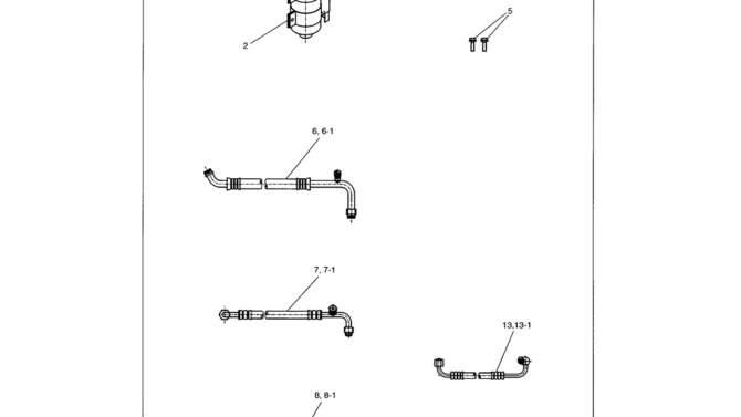 01-117 AIR DRYER ASSY-Kobelco SK480LC-6E SK480-6S SK480LC-6 SK450-6 Excavator Parts Number Electronic Catalog EPC Manuals